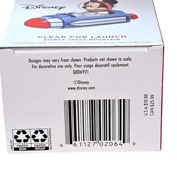 Hallmark Keepsake Ornament 2024 Clear For Launch Disney Space Mountain - Picture 8 of 9